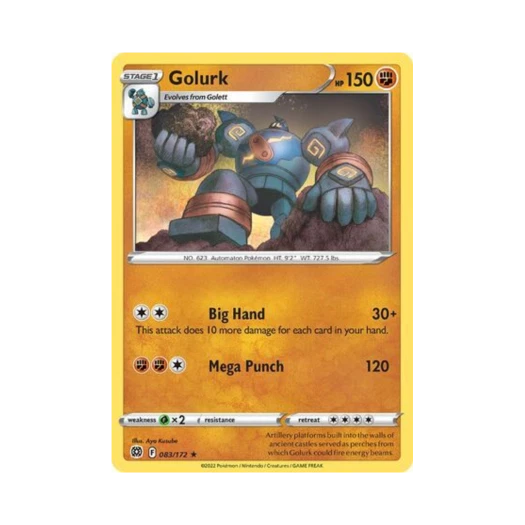 Pokemon TCG Golurk R Brilliant Stars (English Ver.)