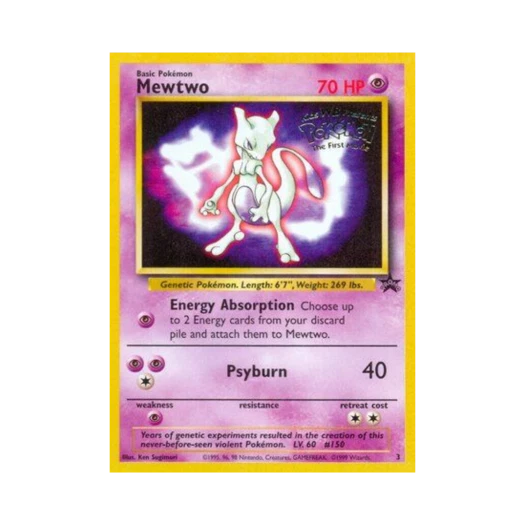 포켓몬 TCG 뮤츠 P 위자드 오브 더 코스트 프로모카드 (영문판)