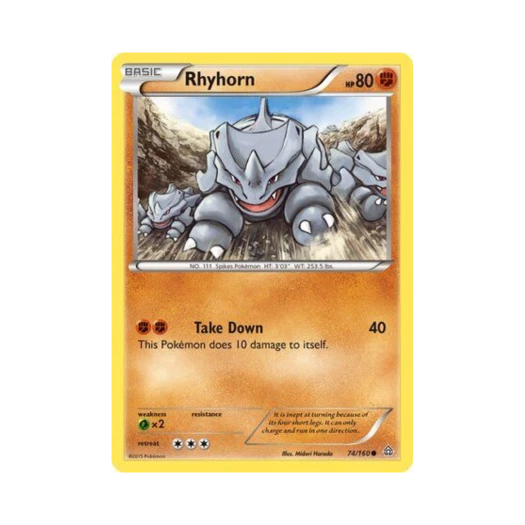 포켓몬 TCG 뿔카노 C 프라이멀 크래시 (영문판)