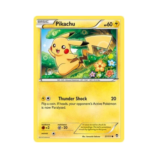 포켓몬 TCG 피카츄 C 퓨리어스 피스트 (영문판)