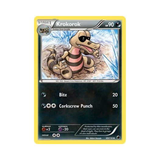 Pokemon TCG Krokorok U Plasma Freeze (English Ver.)