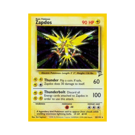 Pokemon TCG Zapdos Base Set 2 (English Ver.)