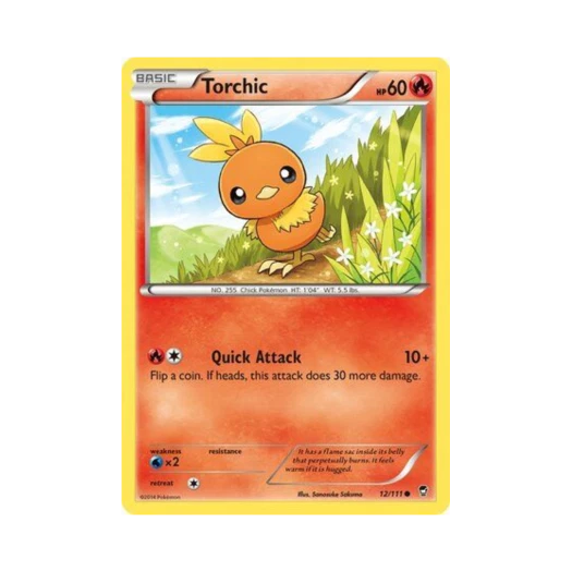 Pokemon TCG Torchic C Furious Fists (English Ver.)