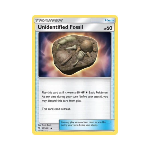 포켓몬 TCG 수수깨끼화석 U 팀업 (영문판)