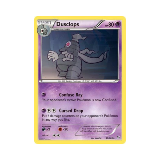 Pokemon TCG Dusclops U Flashfire (English Ver.)