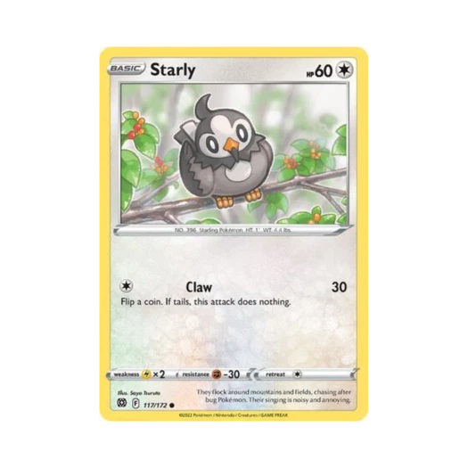 Pokemon TCG Starly C Brilliant Stars (English Ver.)