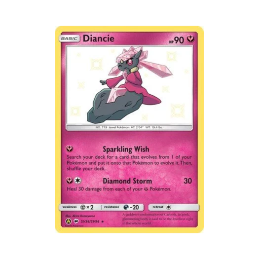 Pokemon TCG Diancie RS Hidden Fates (English Ver.)