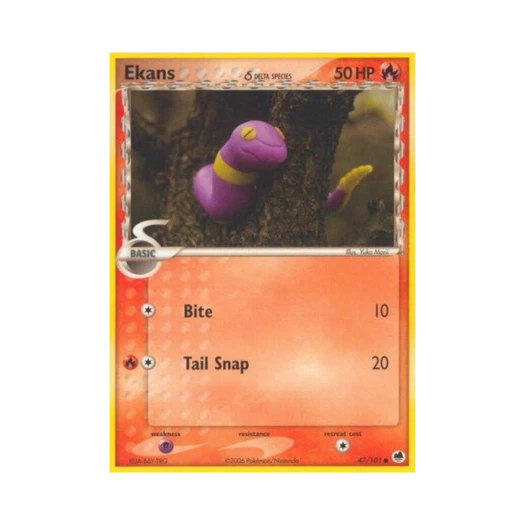 Pokemon TCG Ekans C EX Dragon Frontiers (English Ver.)