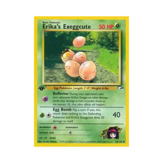 Pokemon TCG Erika's Exeggcute U Gym Heroes (English Ver.)