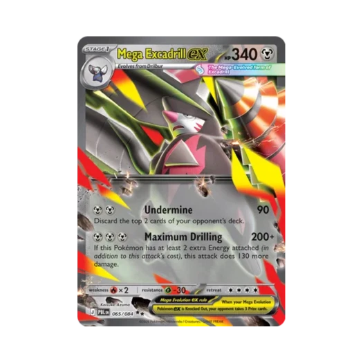 포켓몬 TCG 메가 몰드류 ex RR 피치 블랙 (영문판) 카드 이미지