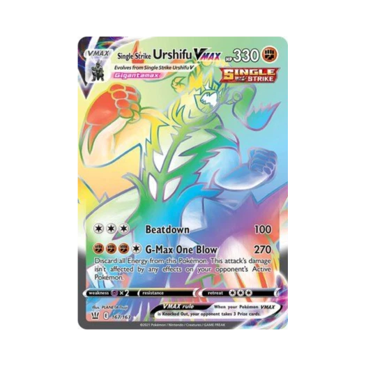 포켓몬 TCG 일격 우라오스 VMAX RR 배틀 스타일즈 (영문판)