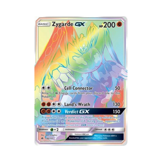 포켓몬 TCG 지가르데 GX RR 포비든 라이트 (영문판)