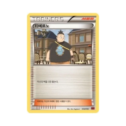 Pokemon TCG Tierno XY First Set Fennekin Evolution (Korean Ver.)