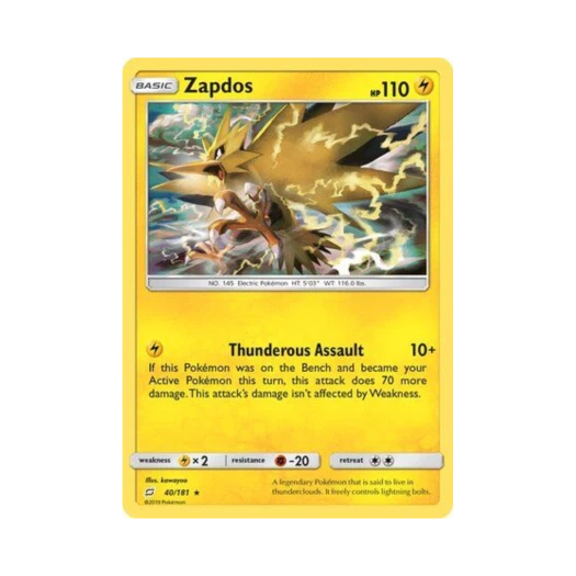 포켓몬 TCG 썬더 RH 팀업 (영문판)