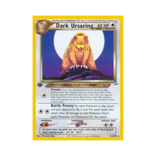 포켓몬 TCG 다크 링곰 R 네오 데스티니 (영문판)