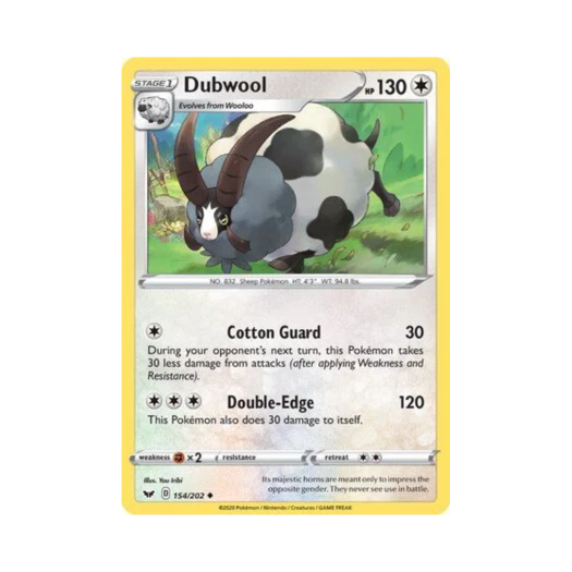 Pokemon TCG Dubwool U Sword & Shield (English Ver.)