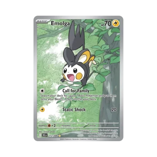 포켓몬 TCG 에몽가 IR 블랙볼트 (영문판)