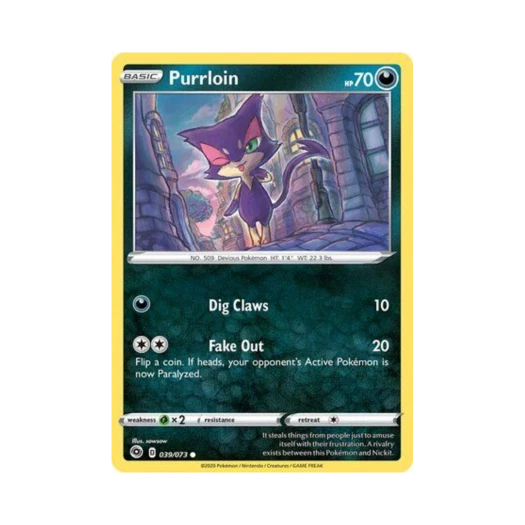 Pokemon TCG Purrloin C Champion's Path (English Ver.)