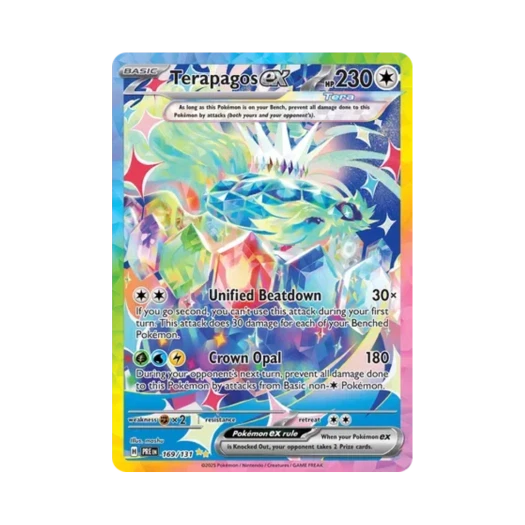 포켓몬 TCG 테라파고스 ex SIR 프리즈매틱 에볼루션즈 (영문판)