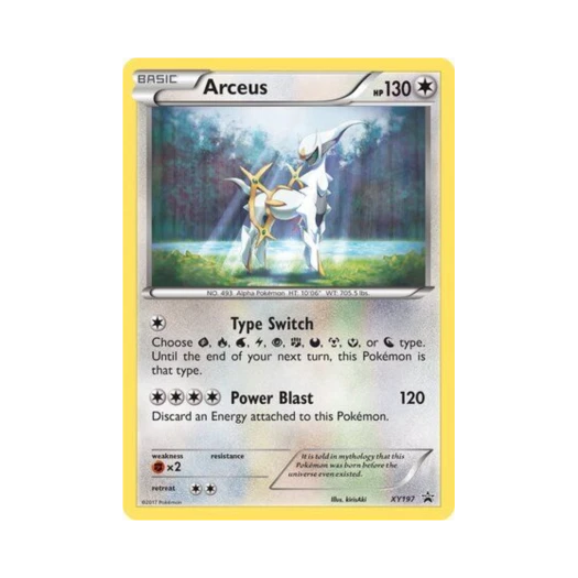 포켓몬 TCG 아르세우스 P XY 프로모 카드 (영문판)