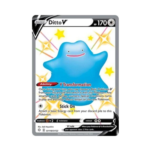 포켓몬 TCG 메타몽 V SRV 샤이닝 페이츠 (영문판)