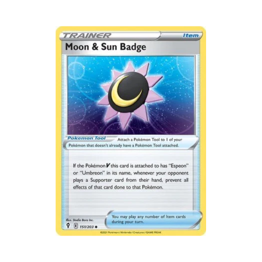 포켓몬 TCG 달과 태양의 배지 U 이볼빙 스카이즈 (영문판)