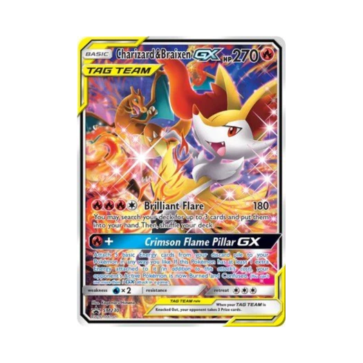 Pokemon TCG Charizard & Braixen GX P Sun & Moon Promos (English Ver.)