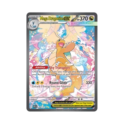 포켓몬 TCG 메가 망나뇽 ex SIR 메가 에볼루션 어센드 히어로즈 (영문판)