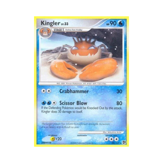 Pokemon TCG Kingler R Great Encounters (English Ver.)