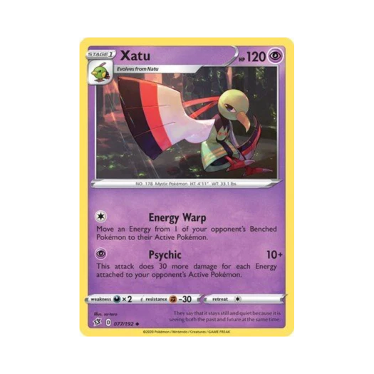 Pokemon TCG Xatu U Rebel Clash (English Ver.)