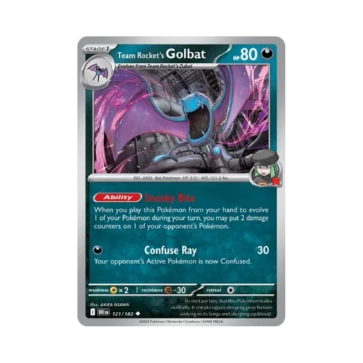 포켓몬 TCG 로켓단의 골뱃 U 데스티니드 라이벌스 (영문판)