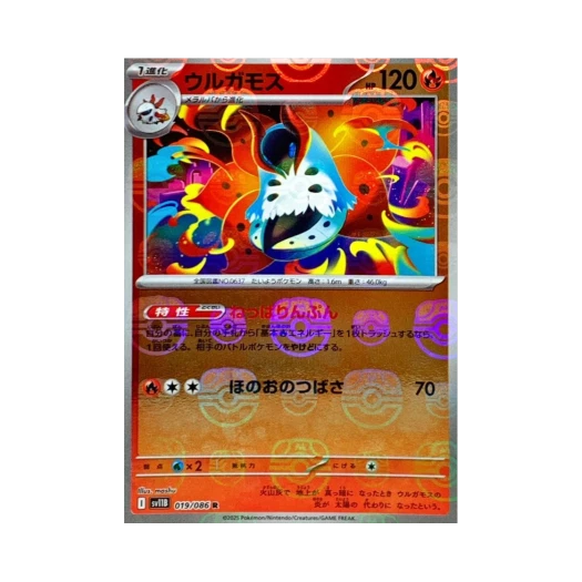 포켓몬 TCG 불카모스 R 마스터볼 미러 블랙 볼트 (일어판)