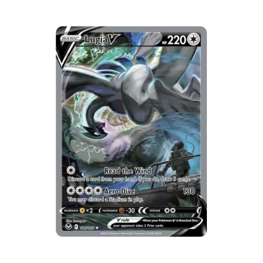 포켓몬 TCG 루기아 V RU 실버 템페스트 (영문판)