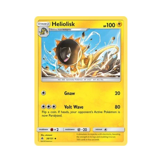 Pokemon TCG Heliolisk U Forbidden Light (English Ver.)