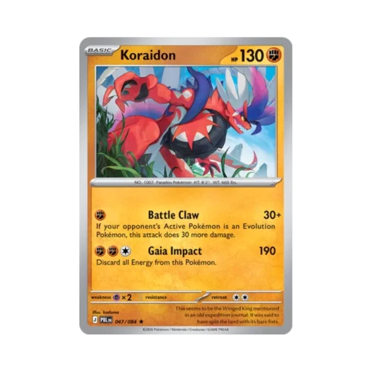 포켓몬 TCG 코라이돈 R 피치 블랙 (영문판) 카드 이미지
