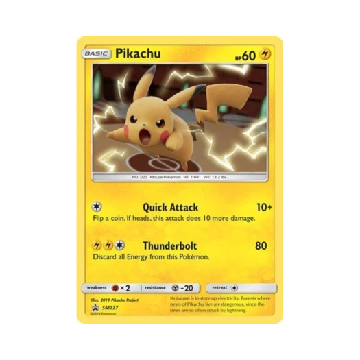 Pokemon TCG Pikachu P Sun & Moon Promos (English Ver.)
