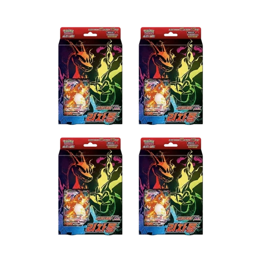 포켓몬 TCG 소드 & 실드 스타터 세트 브이맥스 리자몽 4박스/한글판) 카드 이미지