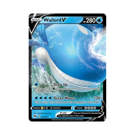 Pokemon TCG Wailord V HRV Champion's Path (English Ver.)