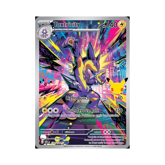 Pokemon TCG Toxtricity AR 30th Celebration (English Ver.)