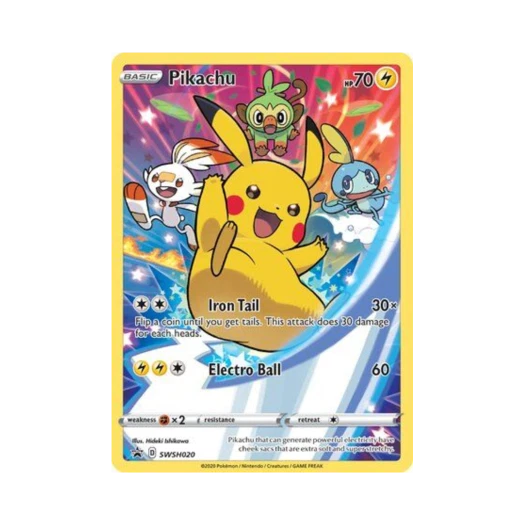 포켓몬 TCG 피카츄 P 소드 & 실드 프로모카드 (영문판)