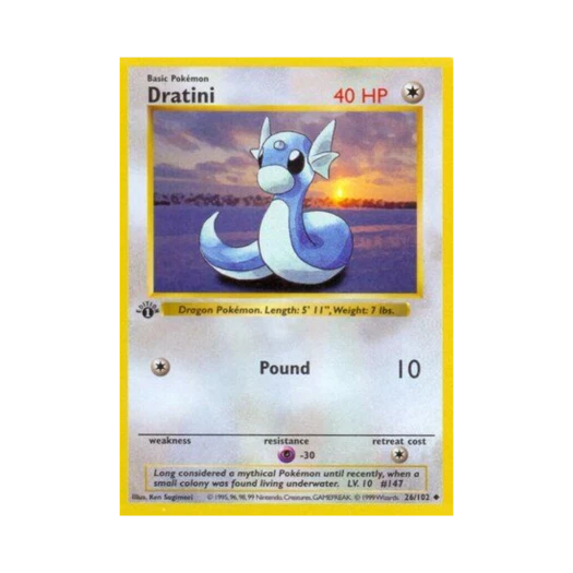 Pokemon TCG Dratini U Base Set (English Ver.)