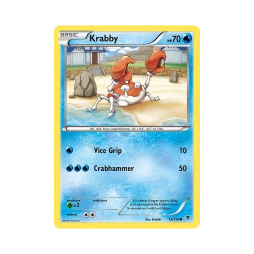Pokemon TCG Krabby C Phantom Forces (English Ver.)