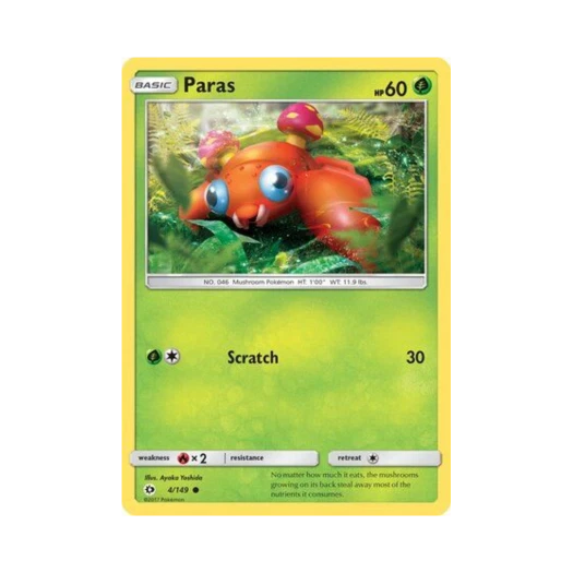 Pokemon TCG Paras C Sun & Moon (English Ver.)