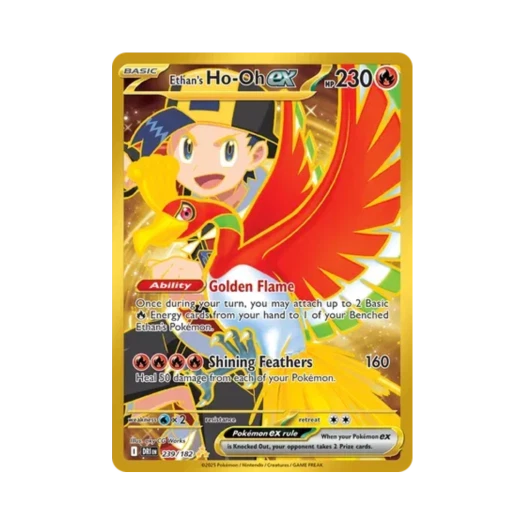 Pokemon TCG Ethan's Ho Oh ex HR Destined Rivals (English Ver.)