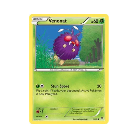 Pokemon TCG Venonat C Phantom Forces (English Ver.)