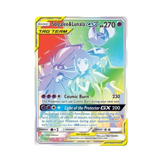 포켓몬 TCG 솔가레오 & 루나아라 GX RR 코스믹 이클립스 (영문판)