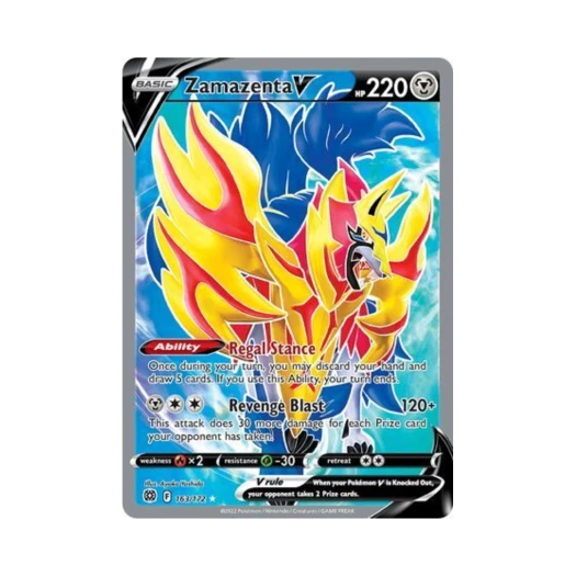 Pokemon TCG Zamazenta V RU Brilliant Stars (English Ver.)