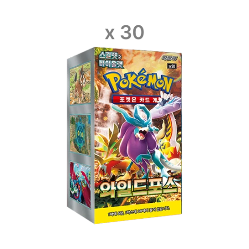 포켓몬 TCG 스칼렛 & 바이올렛 확장팩 와일드포스 30박스 (총 900팩/한글판) 카드 이미지