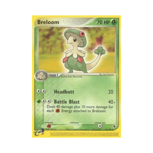 Pokemon TCG Breloom R EX Ruby & Sapphire (English Ver.)