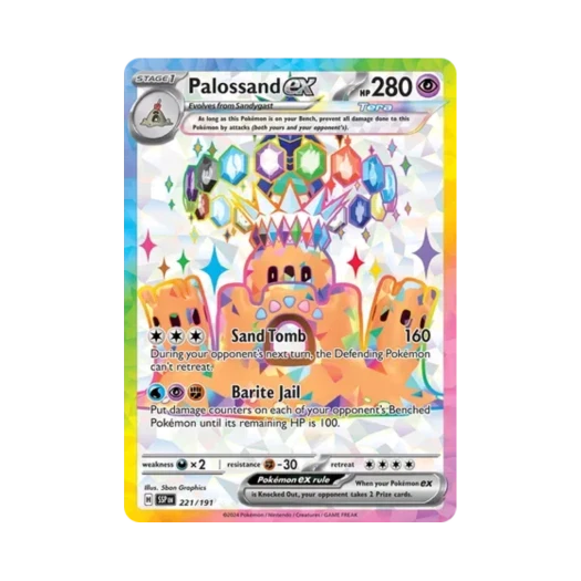포켓몬 TCG 모래성이당 ex UR 서징 스파크 (영문판)